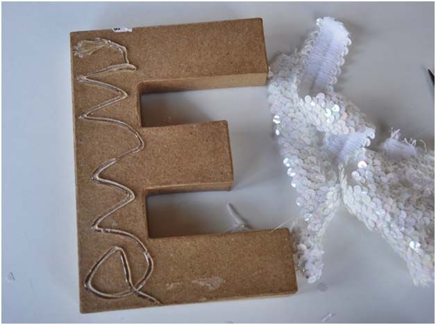 DIY: 5 Minute Sequin Initial