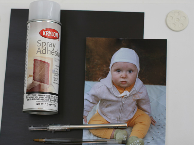 photo spray glue black stock