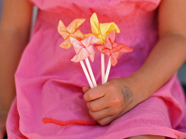 paper pinwheels