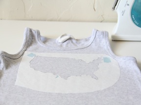 Patriotic T-Shirt DIY - Step 2