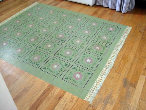 Painted Rug - Home DIYs