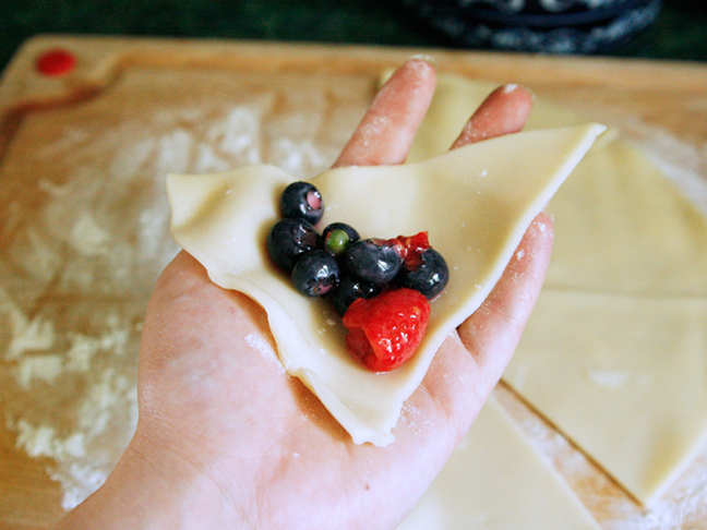 Blueberry Raspberry Turnovers Recipe - Step 4