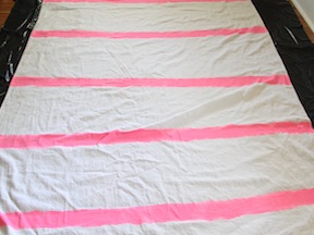 DIY Striped Tablecloth - Step 3