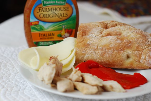 Italian Herbed Chicken Pressed Sandwich - Ingredients