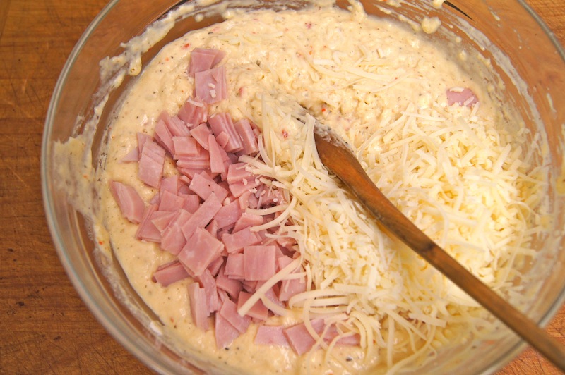 Ham and Cheese Mini Muffins - Step 5A
