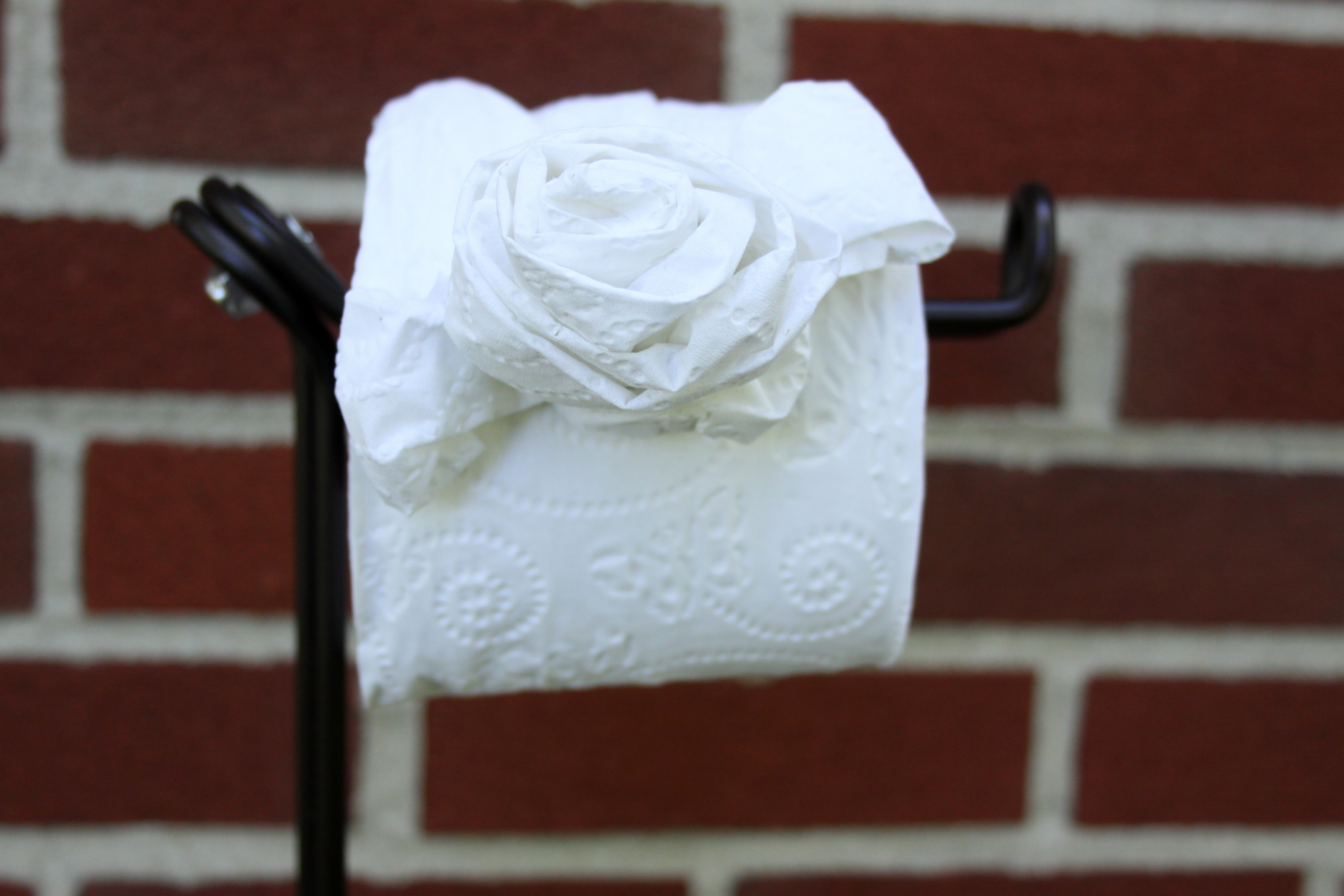 Toilet Paper Origami Rose Craft