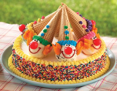 Clown Cone Cake
