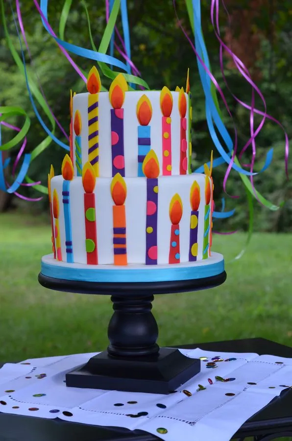 Candle Fondant Cake