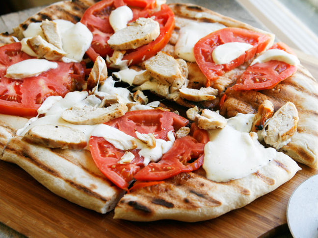 Grilled Chicken Margherita Pizza Recipe