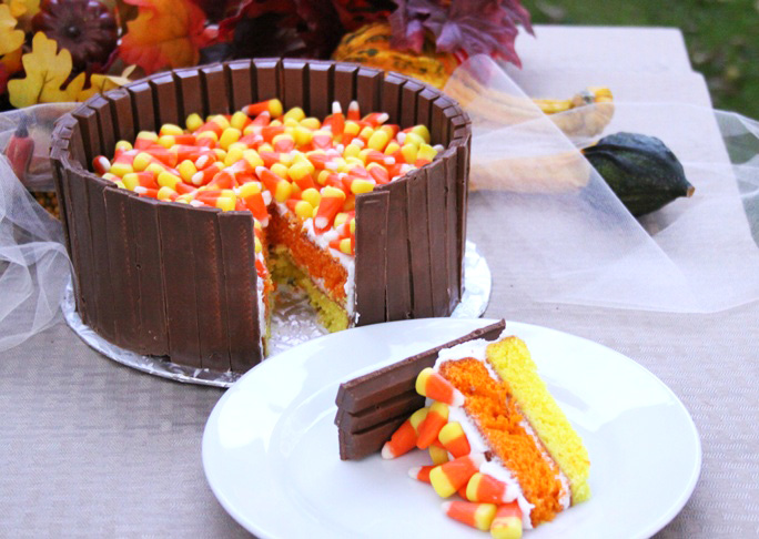 Candy Corn Kit Kat Cake - FINAL 3