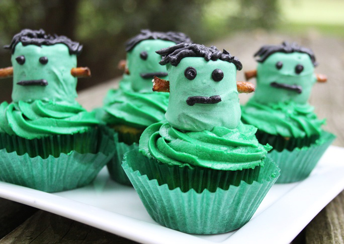 Frankenstein Cupcakes