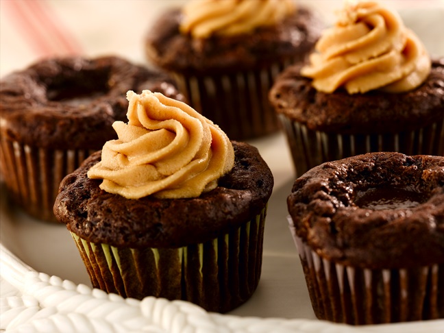 Chocolate Chocolate Peanut Butter Cupcakes