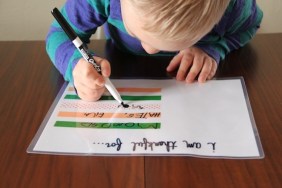 DIY Dry Erase Placemat