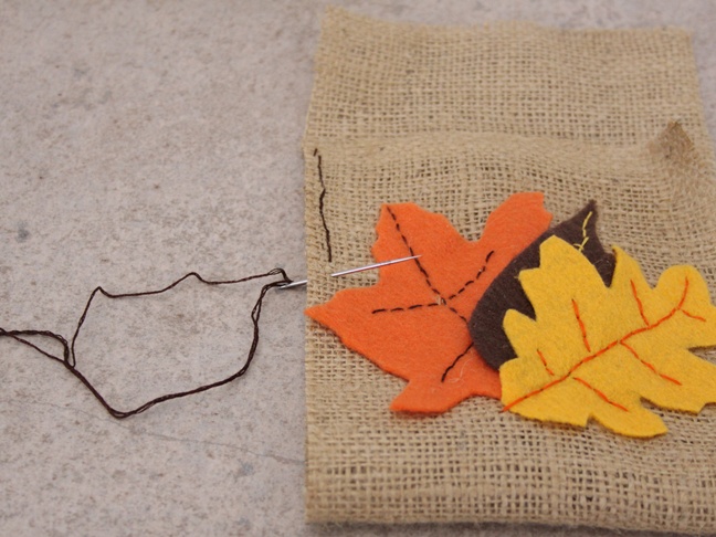 Thanksgiving Burlap - Step 7