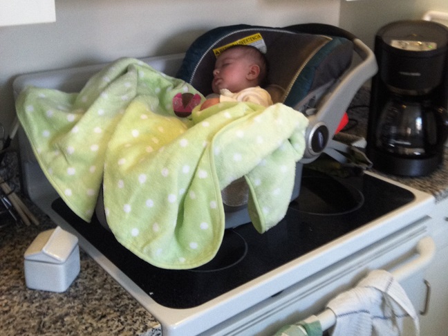 Baby on Stove