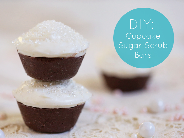 DIY Cupcake Sugar Scrub Bars