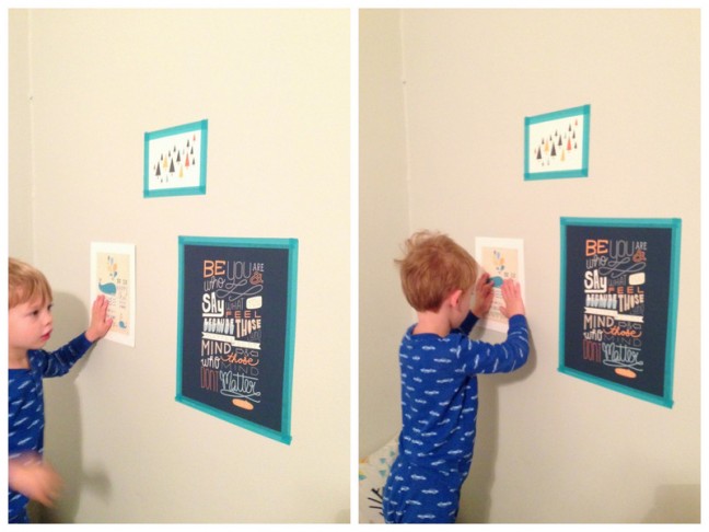 Washi Tape Gallery Wall DIY