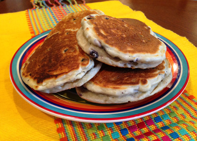 Bluberry Quinoa Pancakes for Baby
