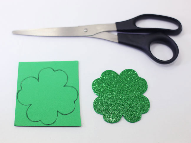 glitter green shamrock