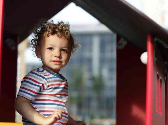 Toddler Making Friends