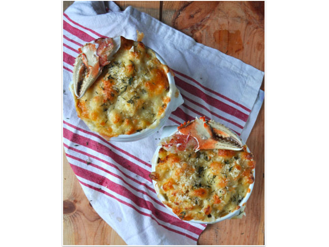 crab mac and cheese