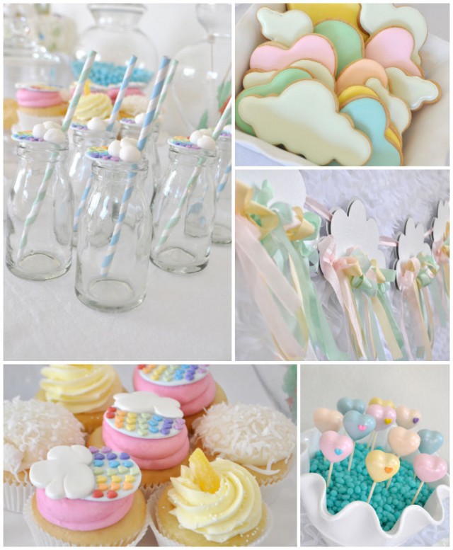 Rainbow and Cloud crafting party by Prop Shop Boutique