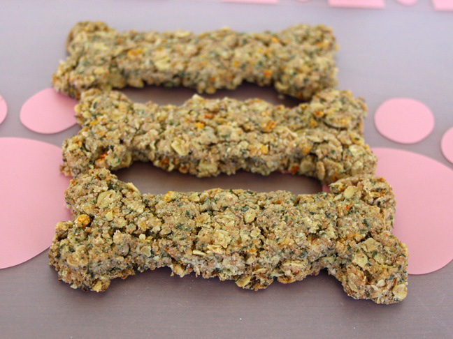 parsely and carrot homemade dog treats