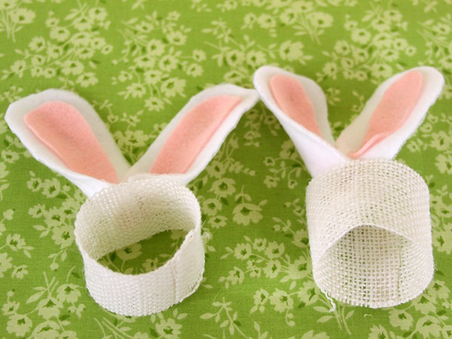 easter bunny ears place setting step 4-5