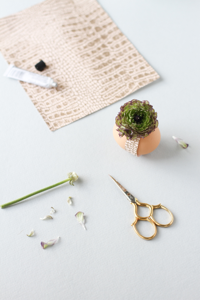 Easy Floral Easter Egg DIY