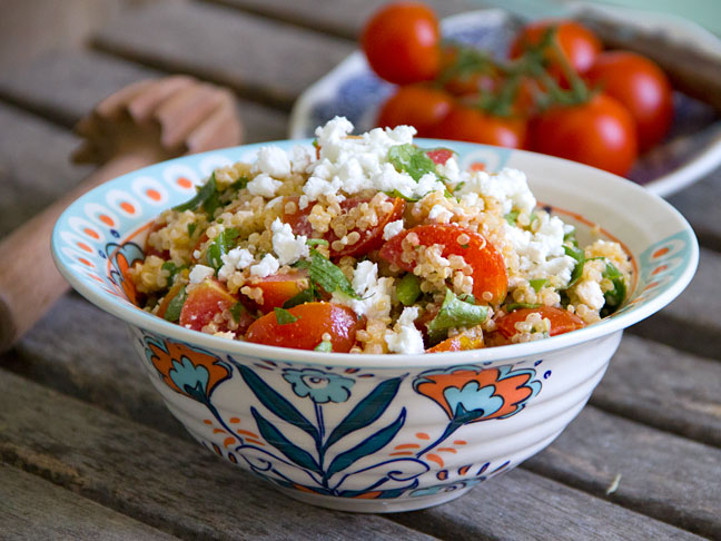 Quinoa Tomato-Feta Salad Recipe