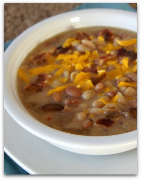 cheddar bacon and bean soup 3