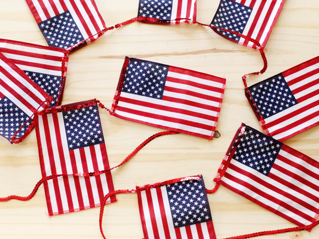 DIY American Flag Bunting