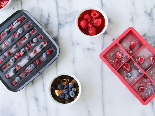 Red, White, and Blue Ice Cubes