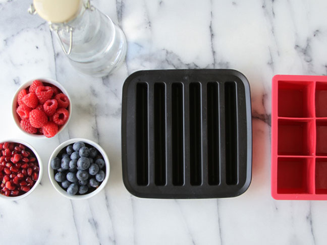 Red, White, and Blue Ice Cubes