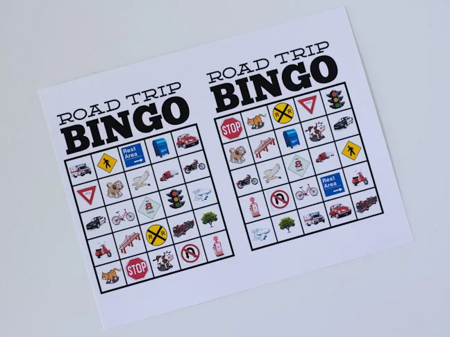 Road Trip Bingo Printable