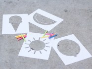 DIY: Printable Sidewalk Chalk Stencils