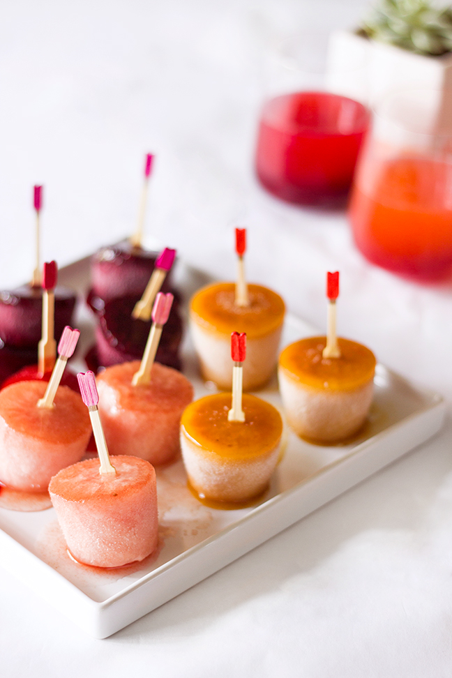 pink orange cocktail popsicles