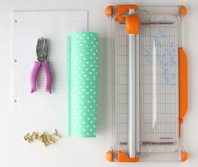 Supplies for Easy Kid-Friendly Notebook DIY