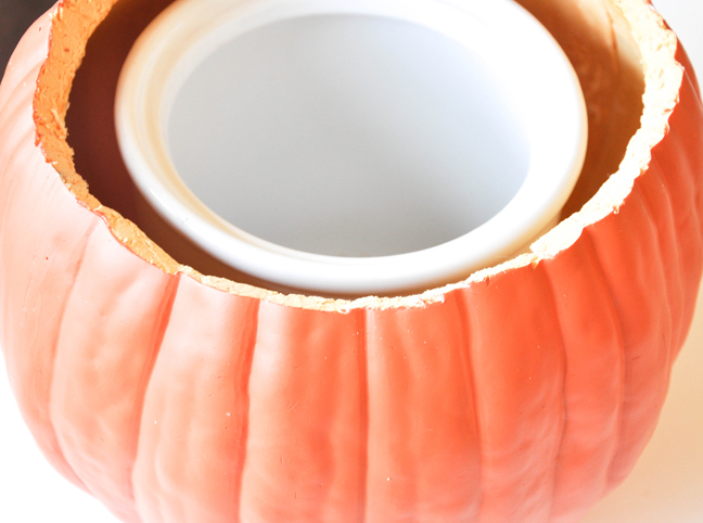 Faux Pumpkin Floral Centerpiece