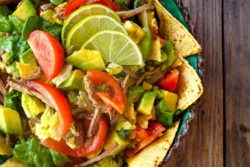 Pulled Pork Taco Salad Recipe with Lime Vinaigrette - Momtastic