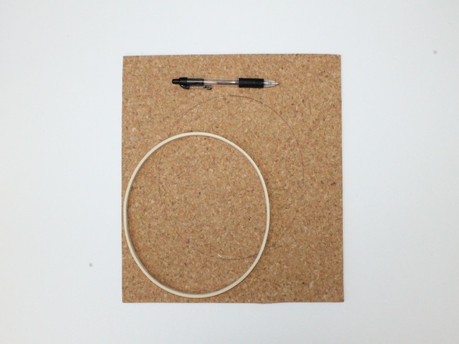 DIY Embroidery Hoop Cork Board