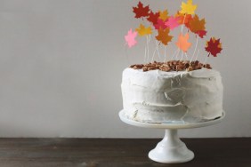 DIY Falling Leaves Cake Topper