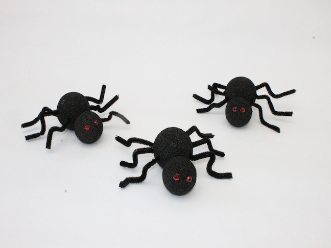DIY: Spooky Styrofoam Spider Crafts