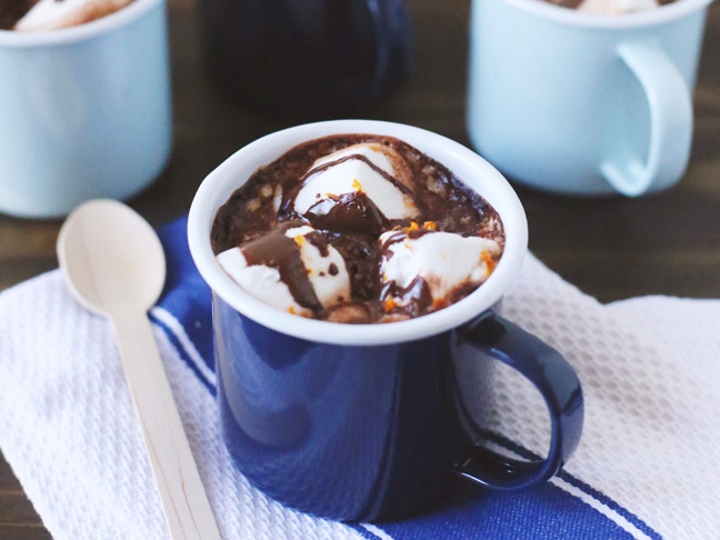 Boozy Orange Hot Chocolate