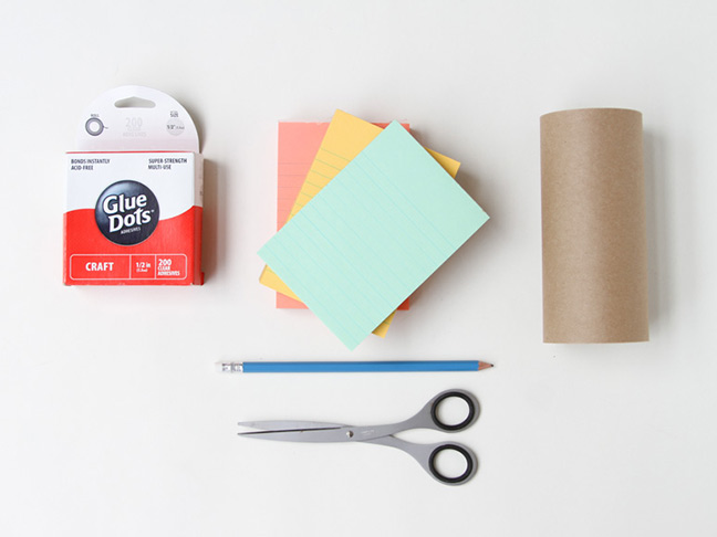 Supplies for paper Thanksgiving table runner DIY