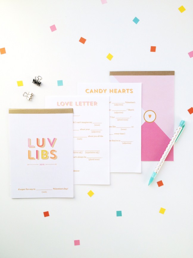 DIY Valentine's Day Mad Libs Notebooks | Shauna Younge