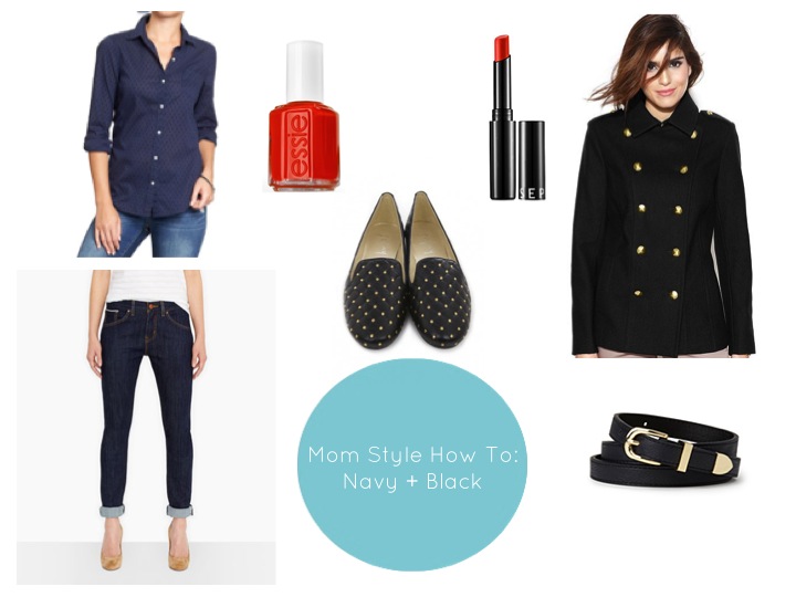navy and black trend