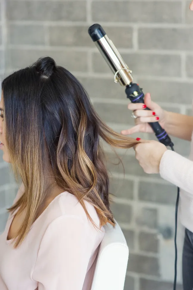 large barrel curling iron