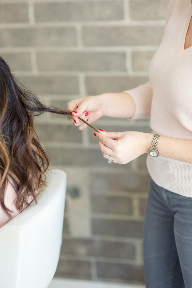 twirling hair texture