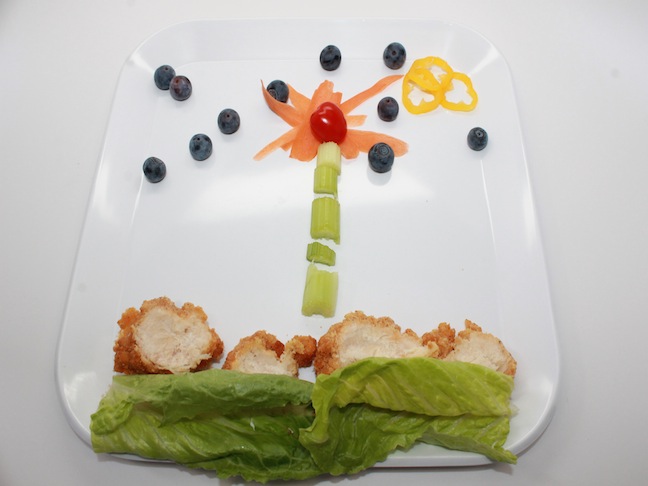 Food Flower Design Plate